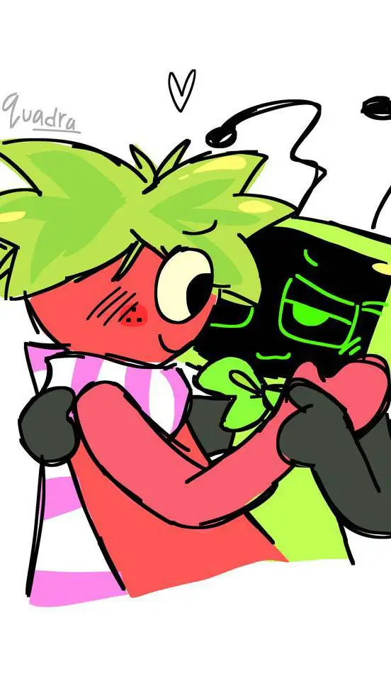 ai character: sprout  x vee background