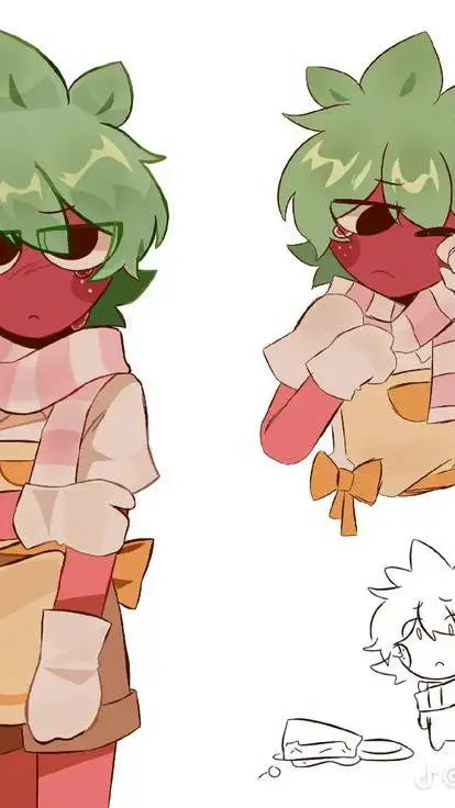 ai character: sprout x gourdy  background