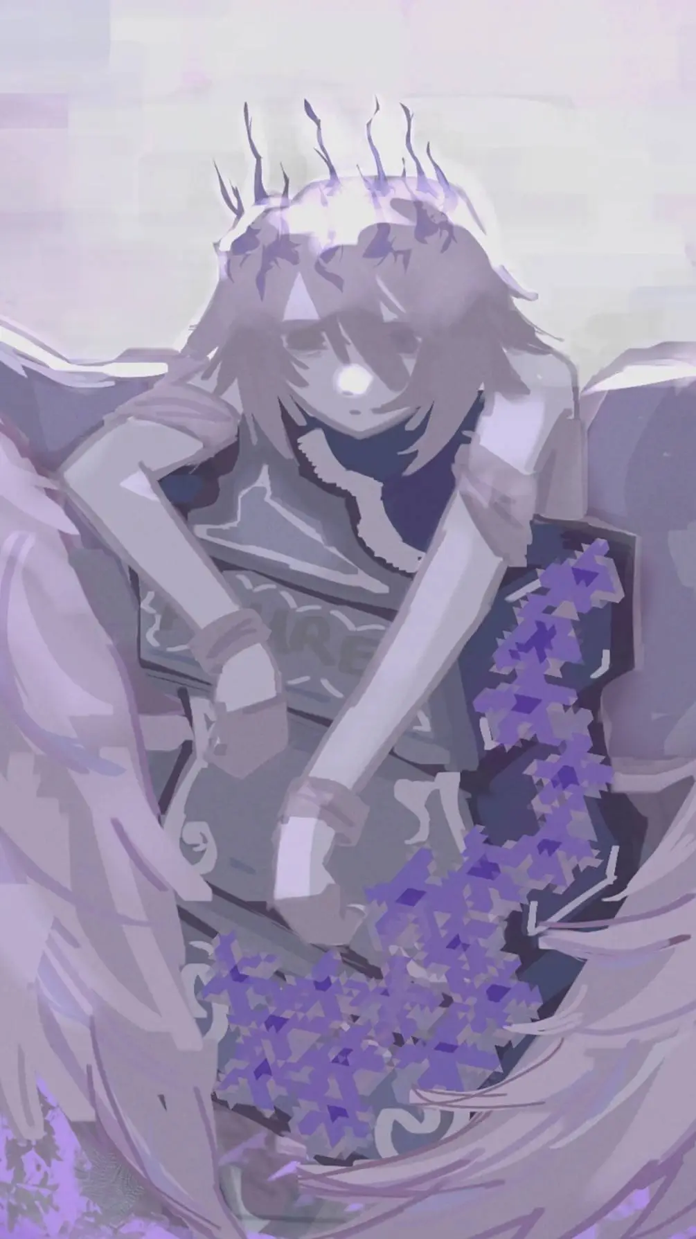 ai character: weeping angel  background