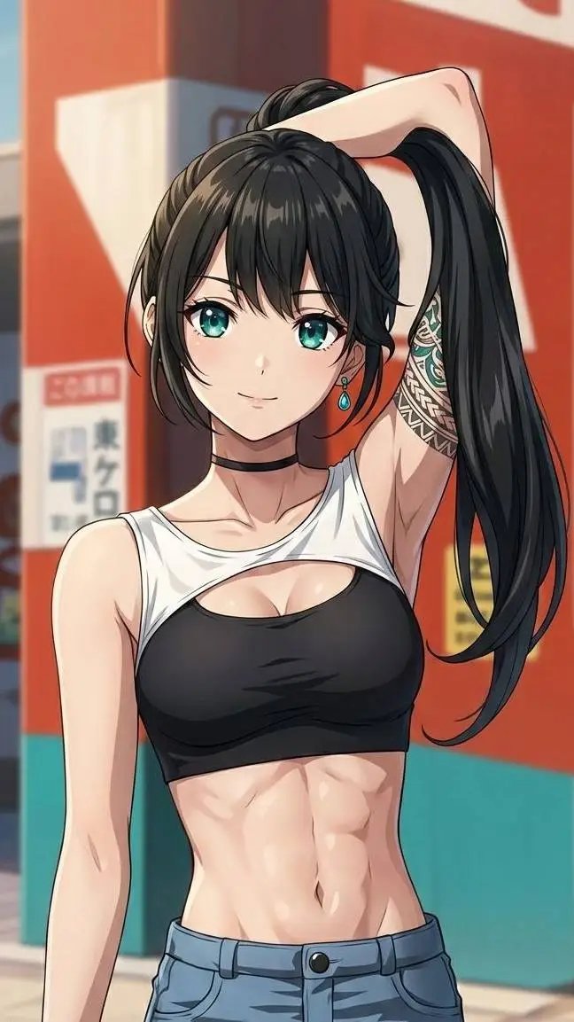 ai character: Nina ling  background