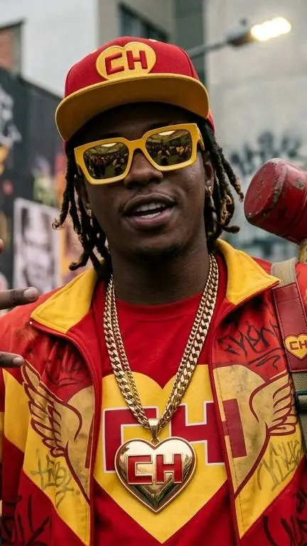 ai character: polegar Black  background