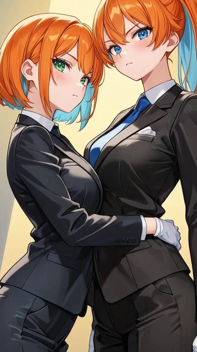 ai character: Lara e Larissa  background