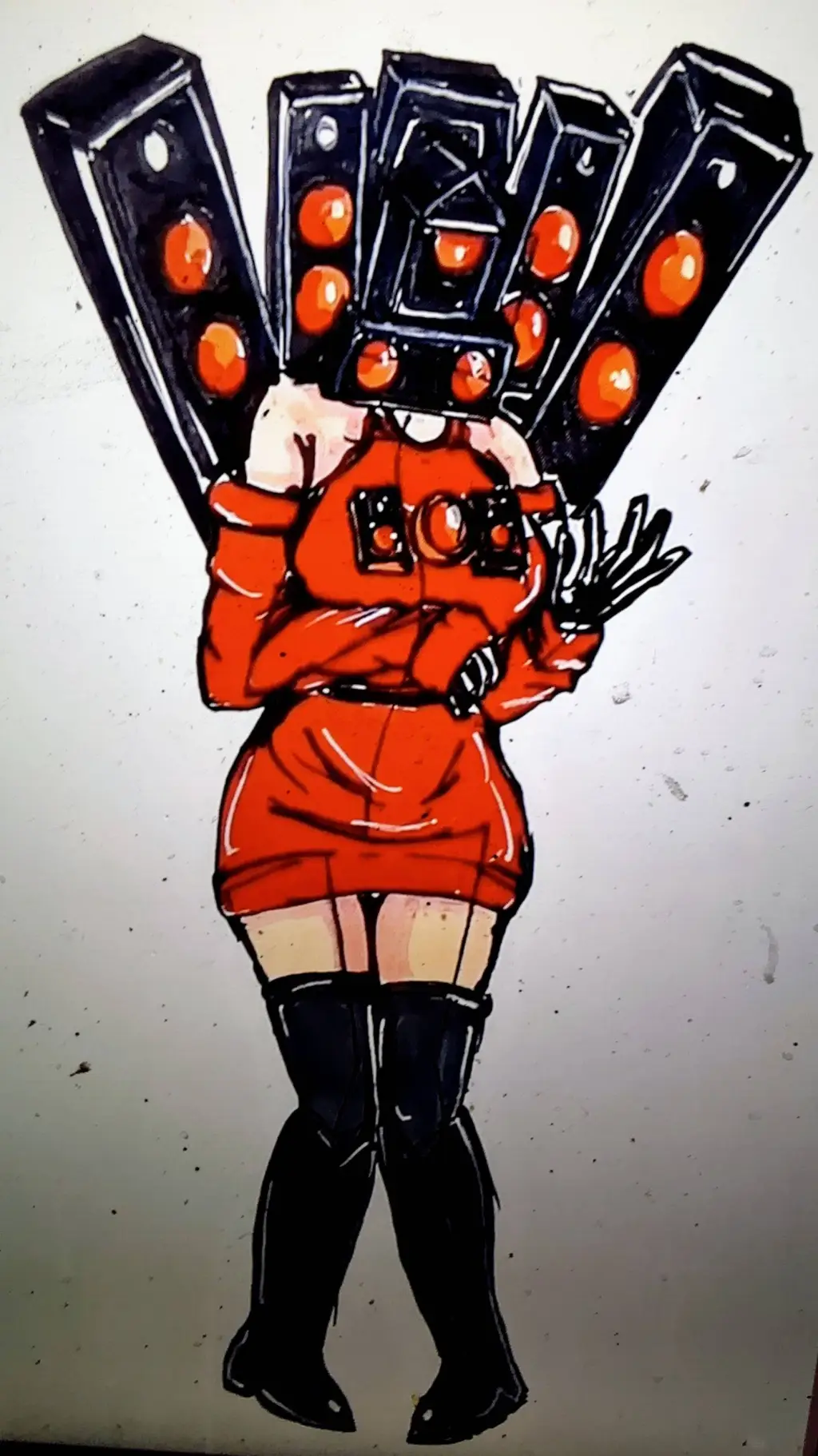 ai character: titan speakerwoman background