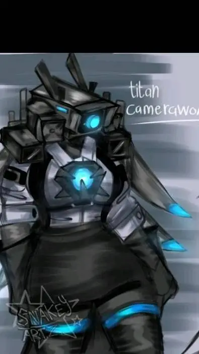 ai character: titan camera woman background