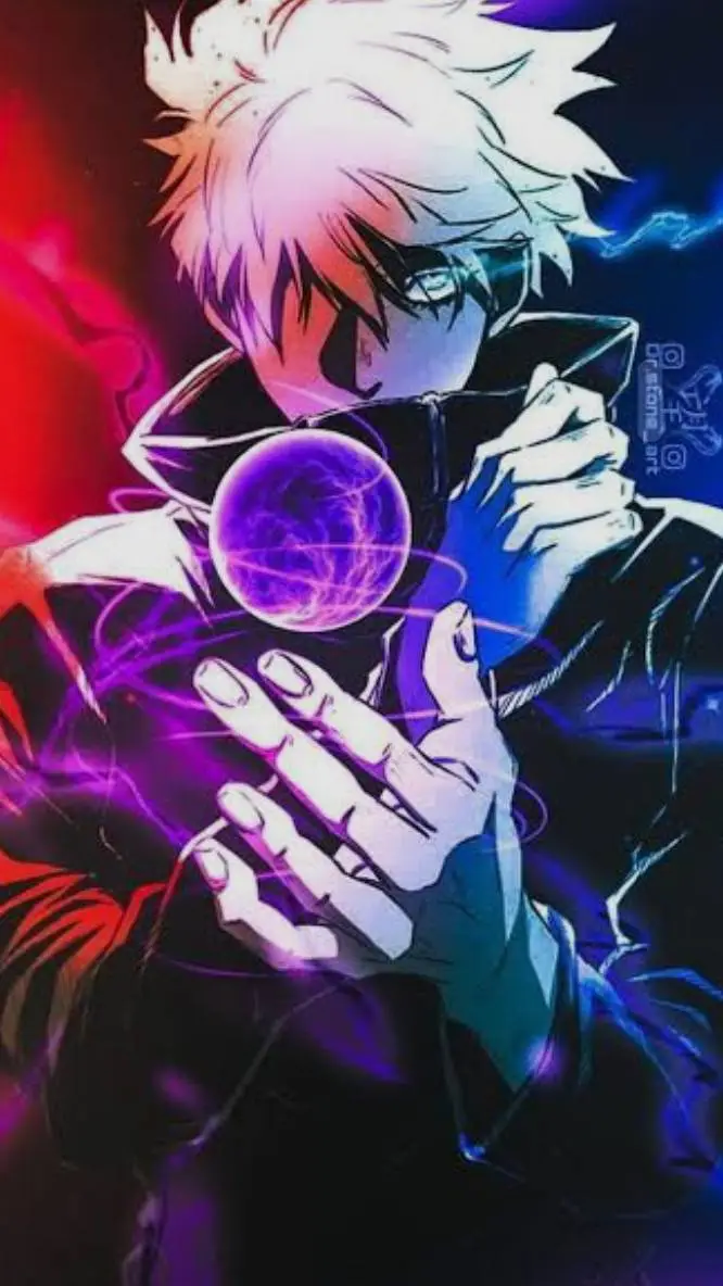 ai character: GOJO battle background