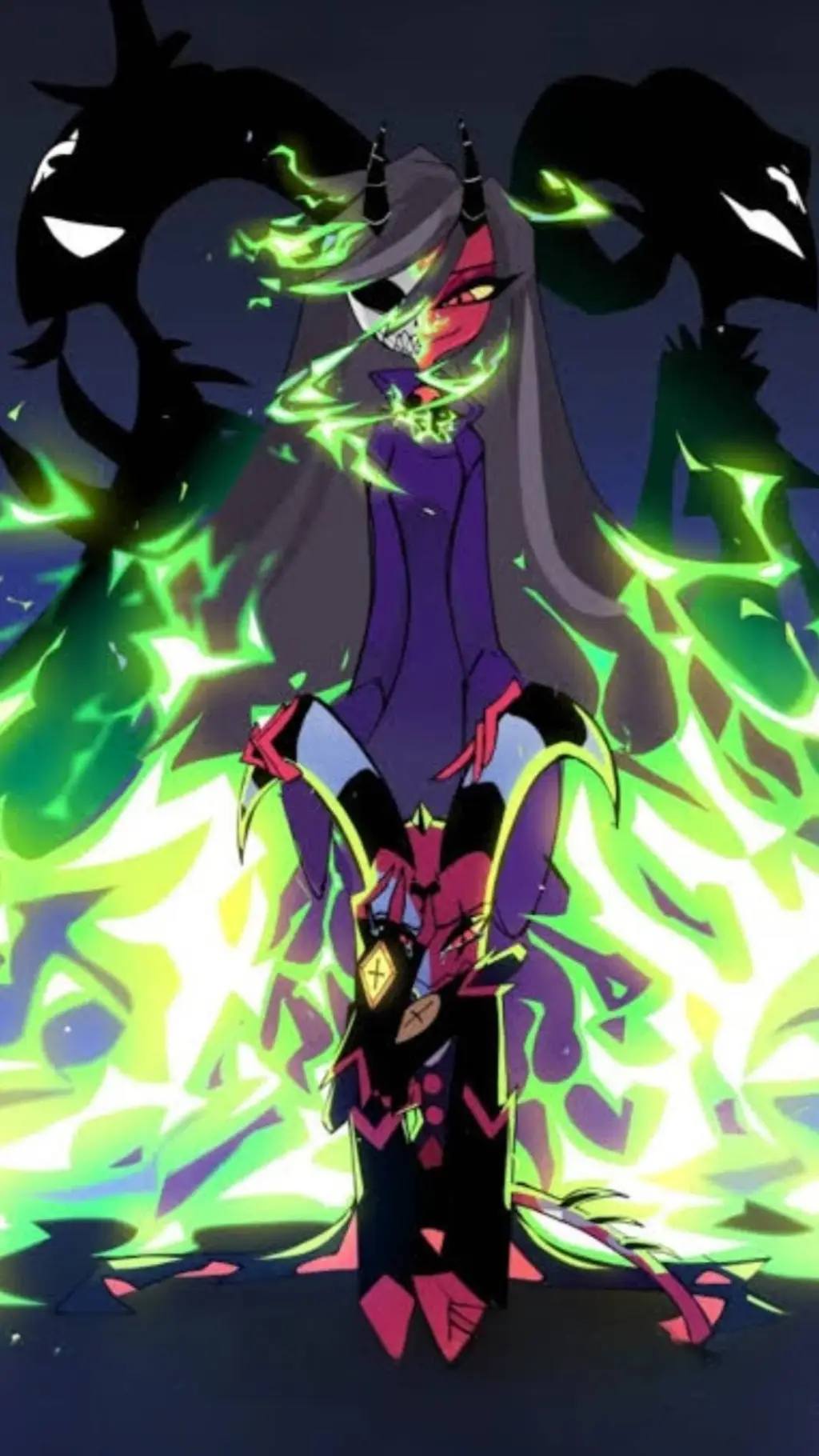 ai character: Blitzøs crys :( background