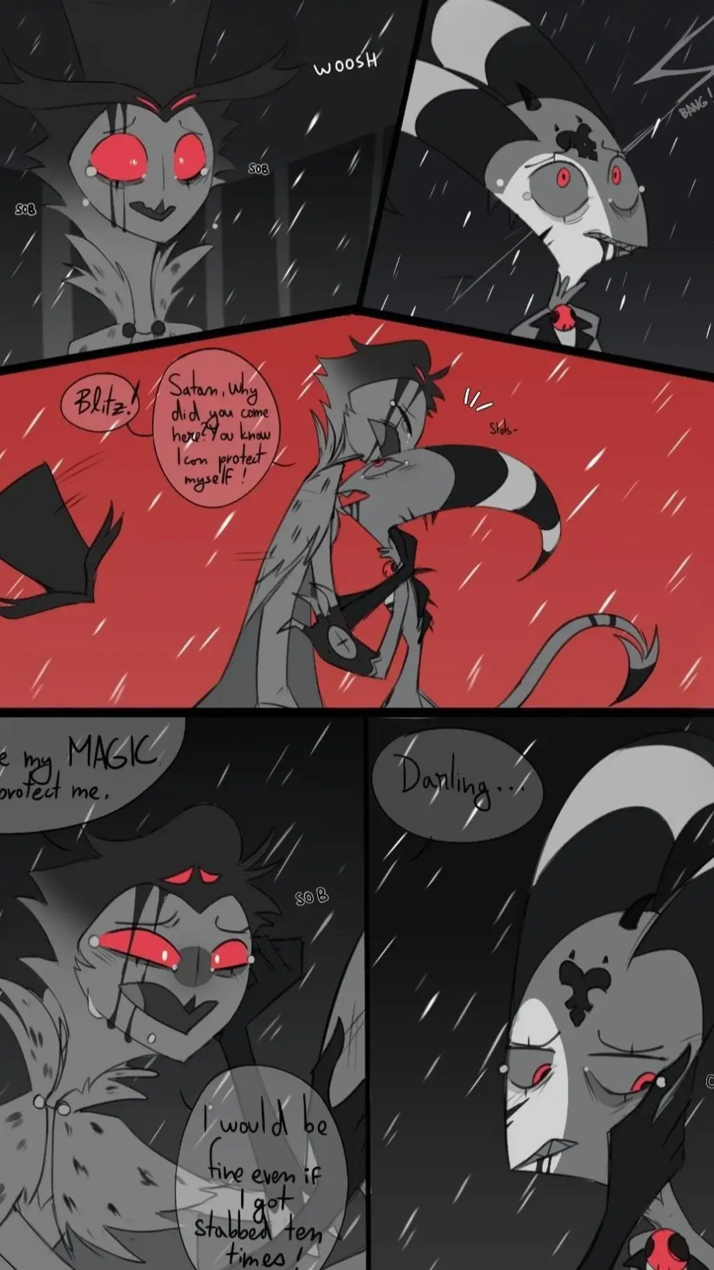 ai character: Blitzø saves stol background