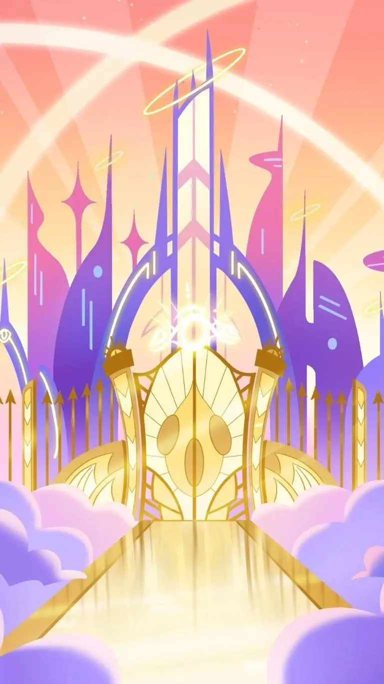 ai character: •HH Heaven court• background