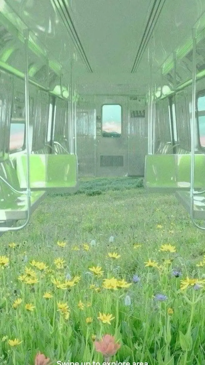 ai character: ❀Dreamcore  train❀ background