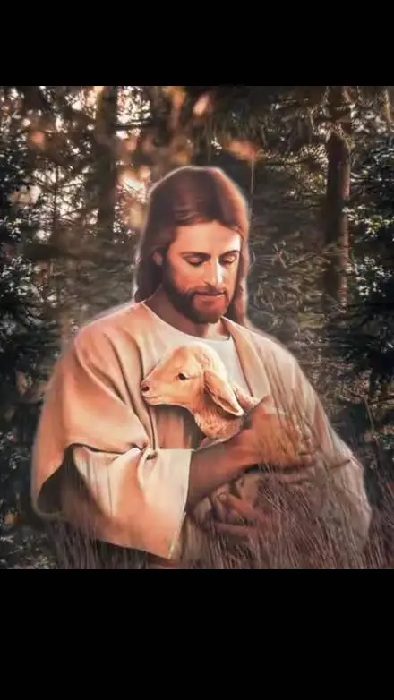 ai character: Jesus  background