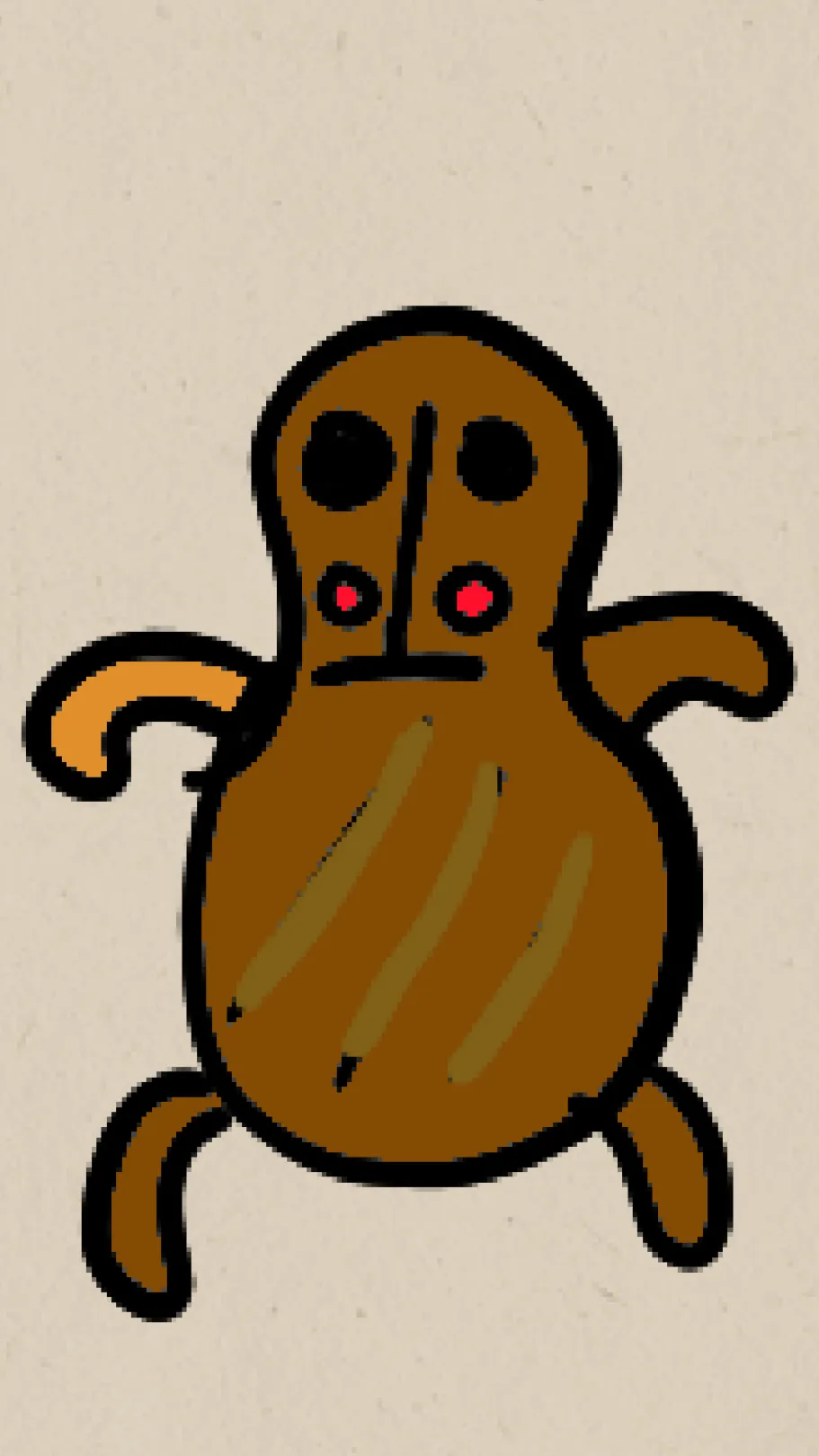 ai character: SCP peanut guy background