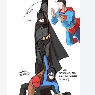 chat with ai character: Batfam Olympic 