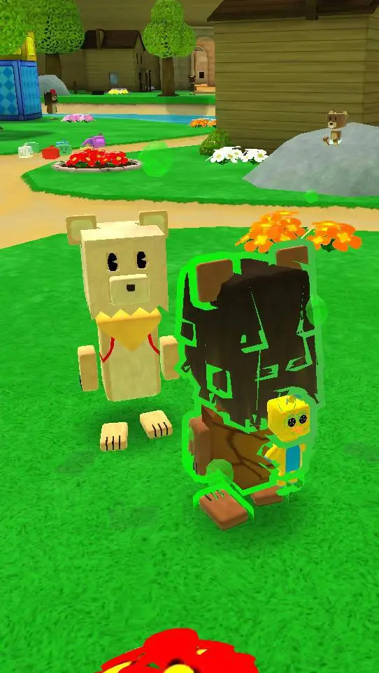 ai character: 2 tane ayı  background