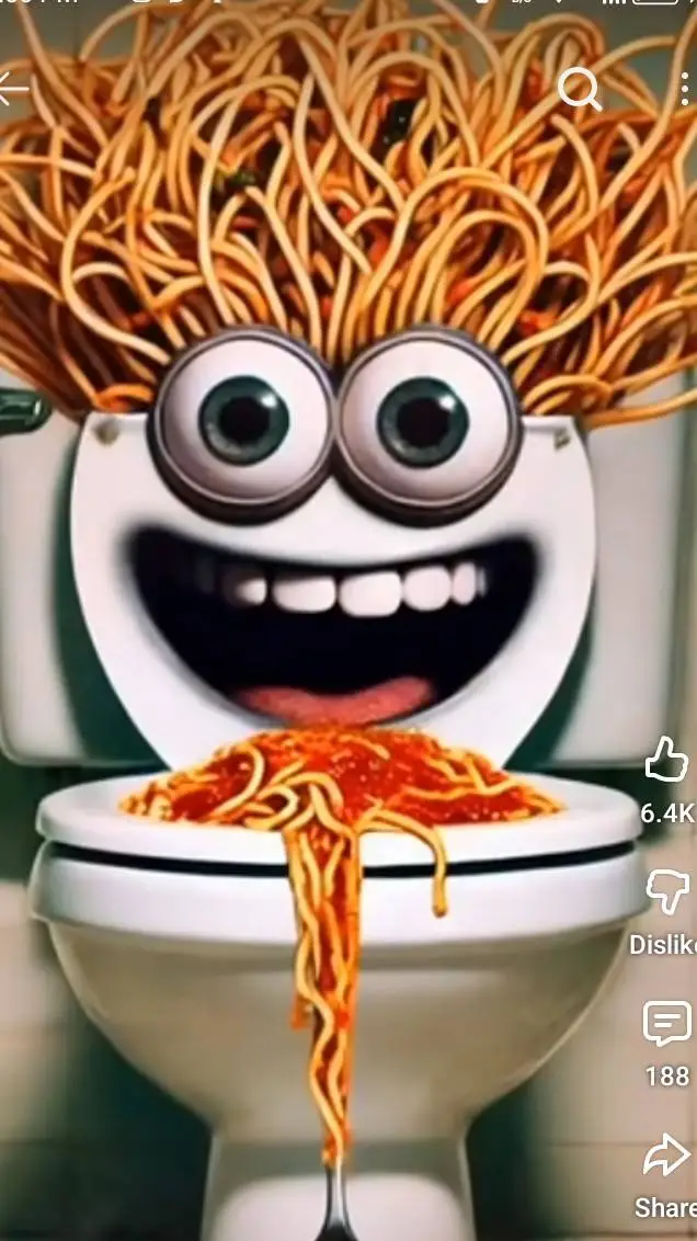 ai character: spaghetti tualeti background