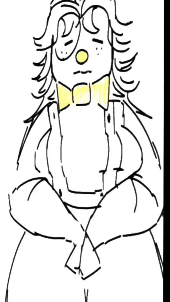 ai character: female banana peel background