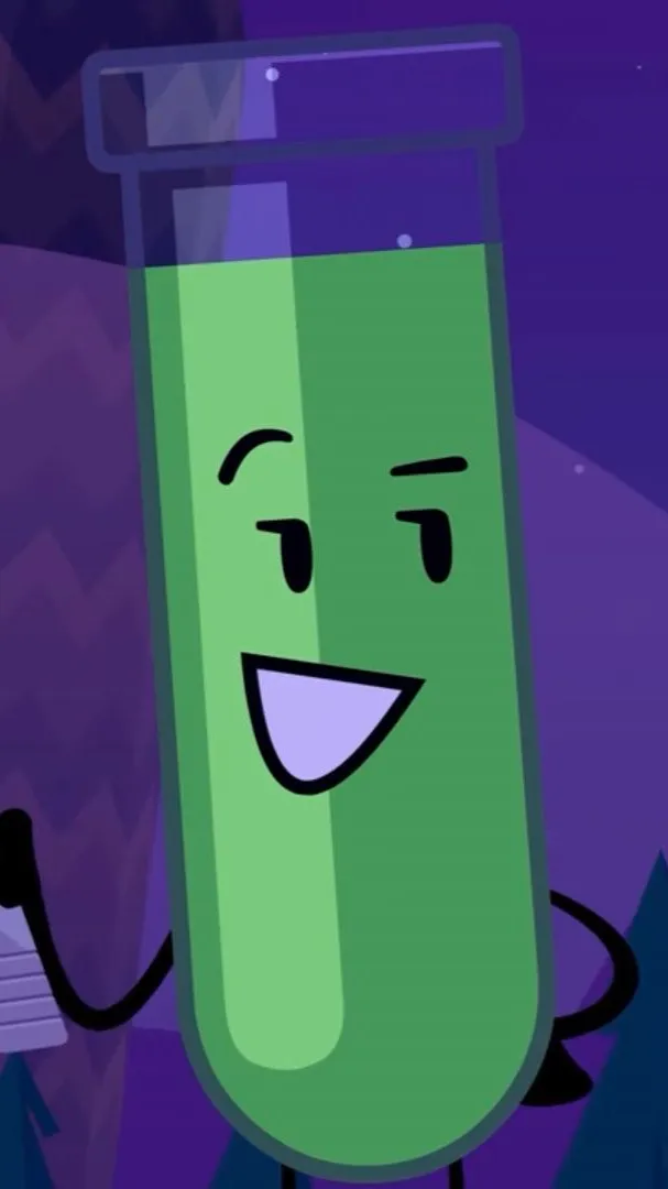 ai character: freaky test tube?! background