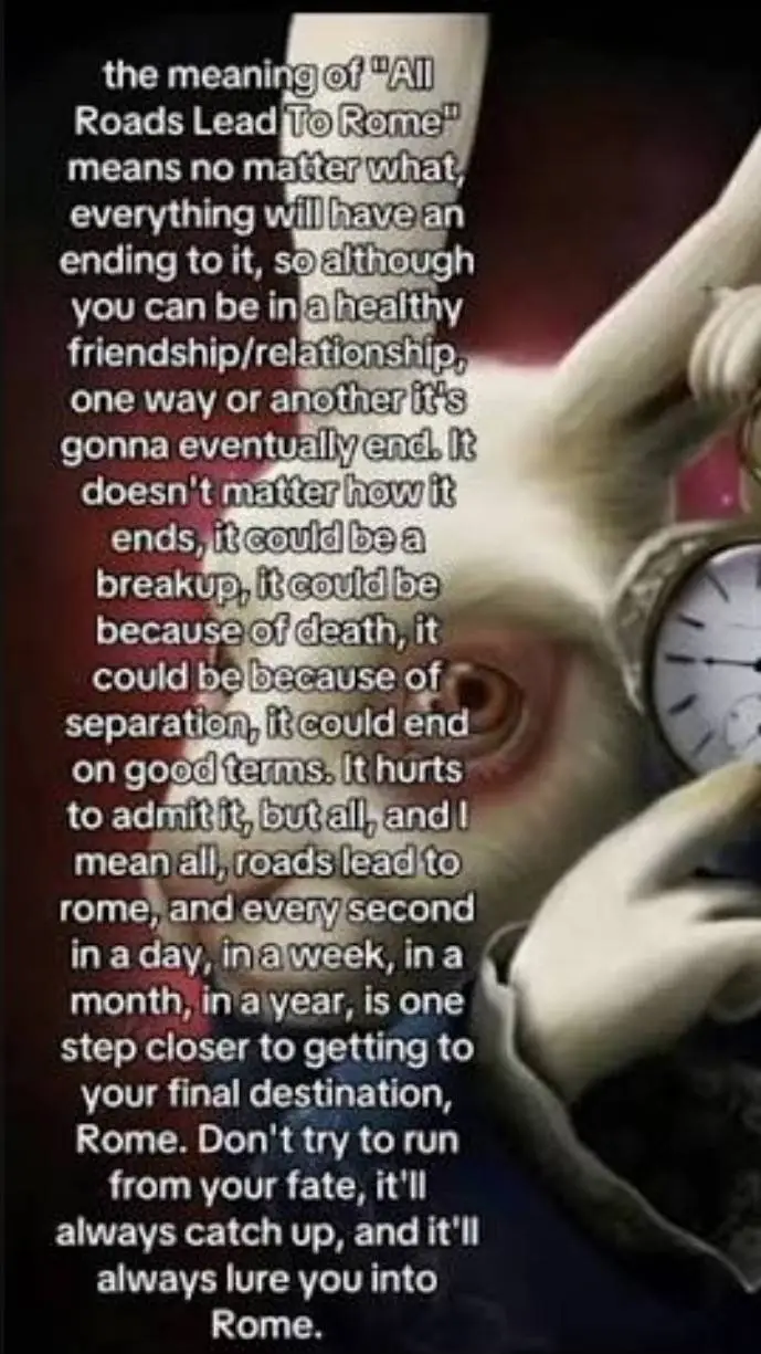 ai character: rome meme background