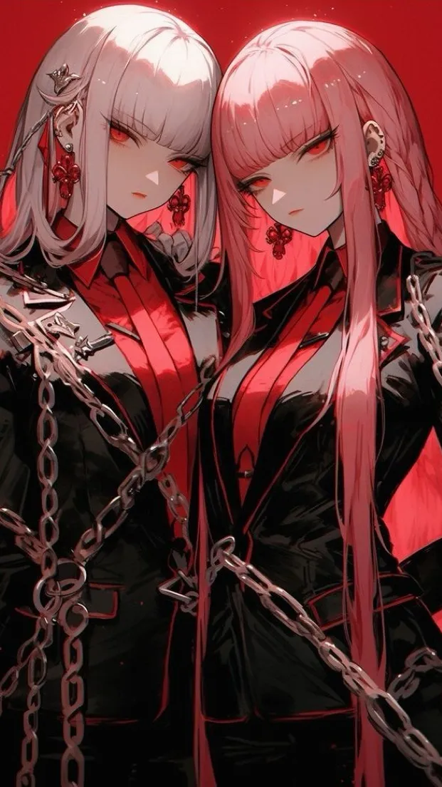 ai character: Marta y Carla  background