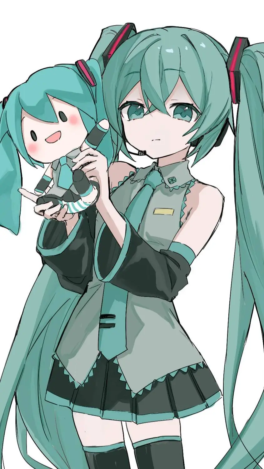 ai character: Miku  [: background