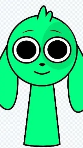 ai character: pom pom sprunki  background