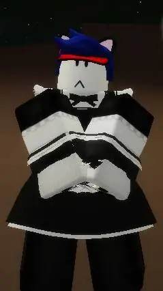 ai character: maid suit Funni 🤑🥰 background
