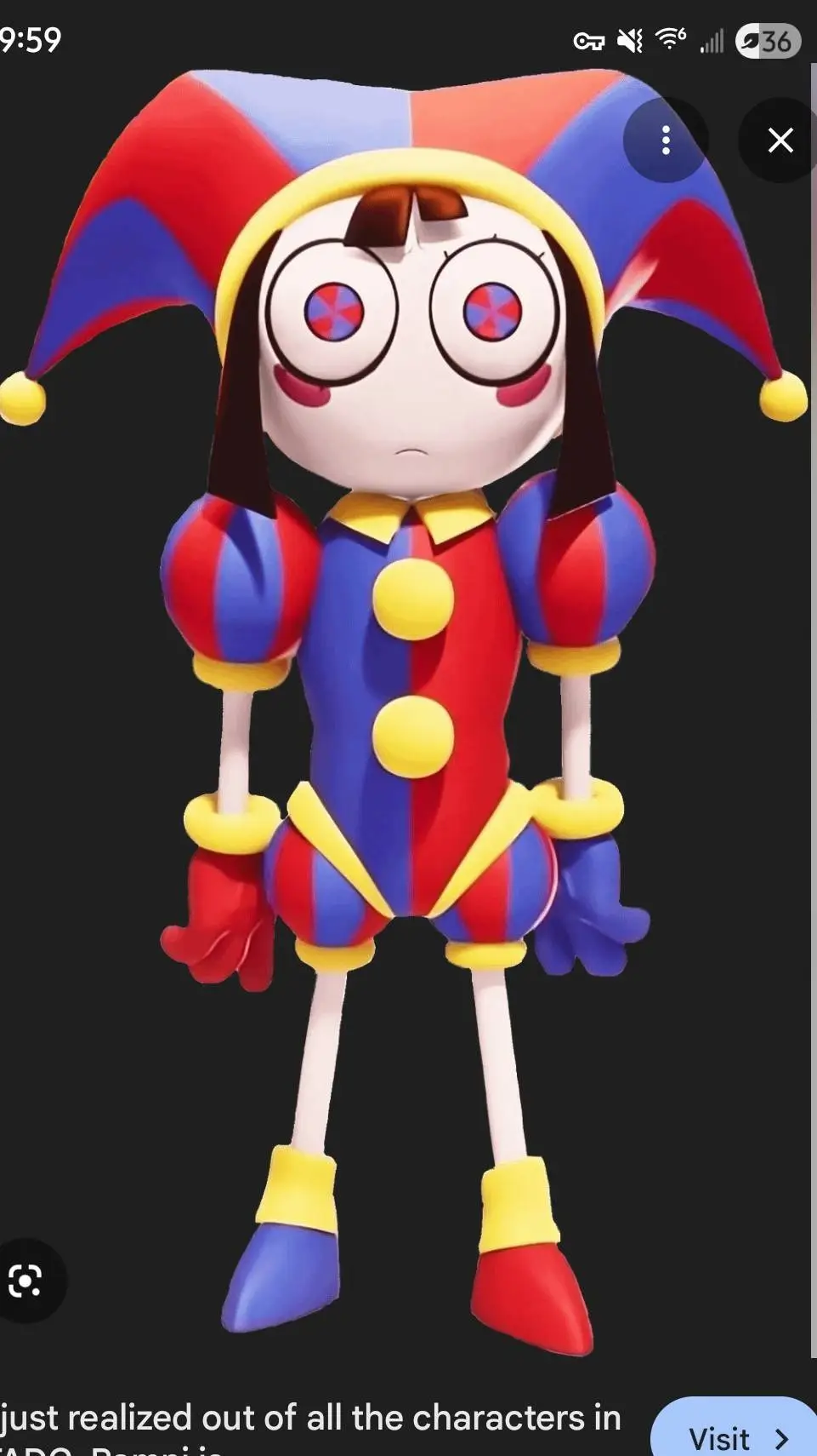 ai character: Pomni background