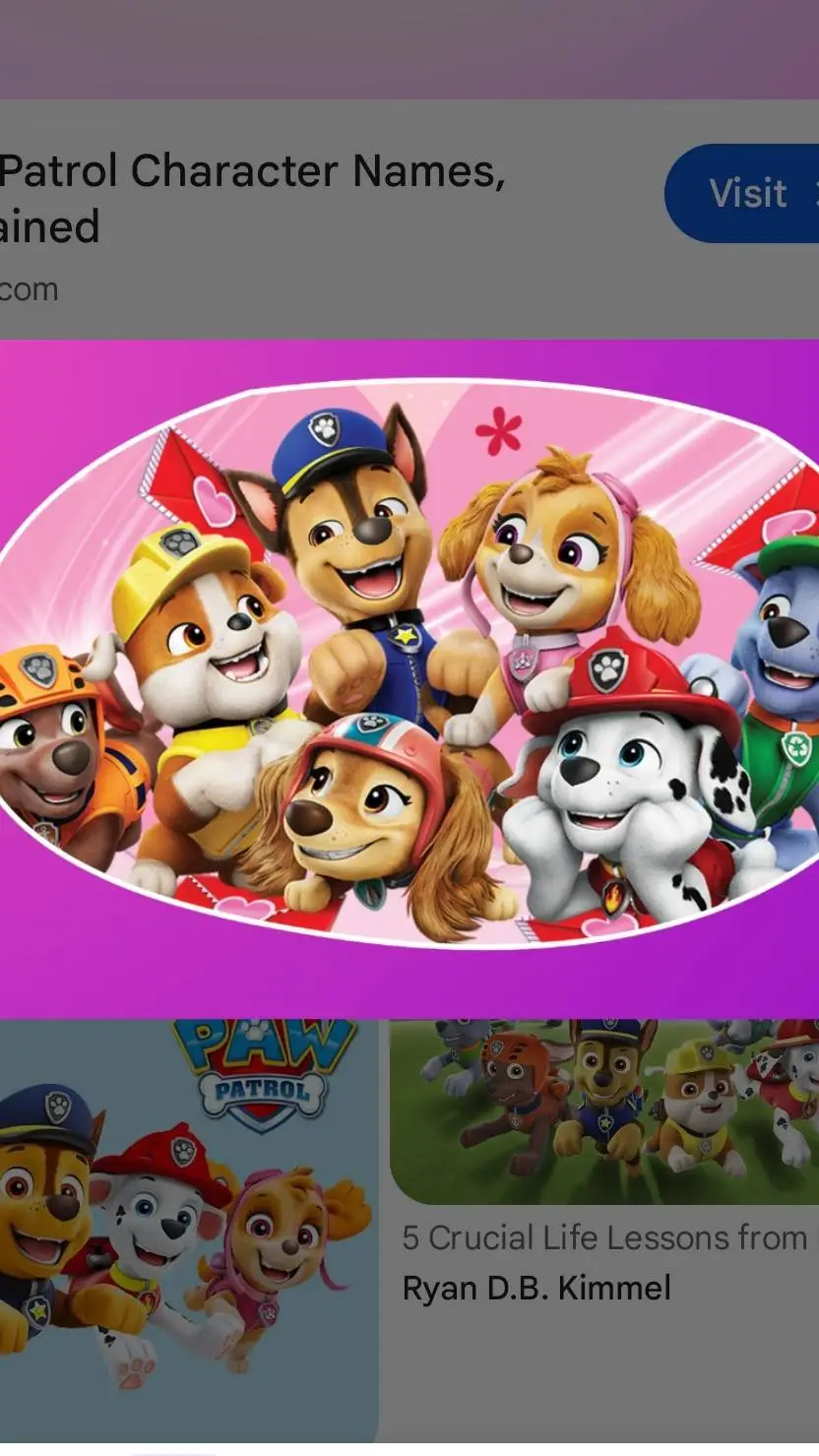 ai character: paw patrol  background