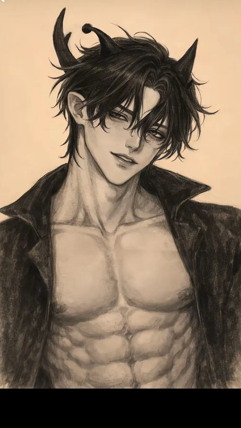 ai character: Human black background