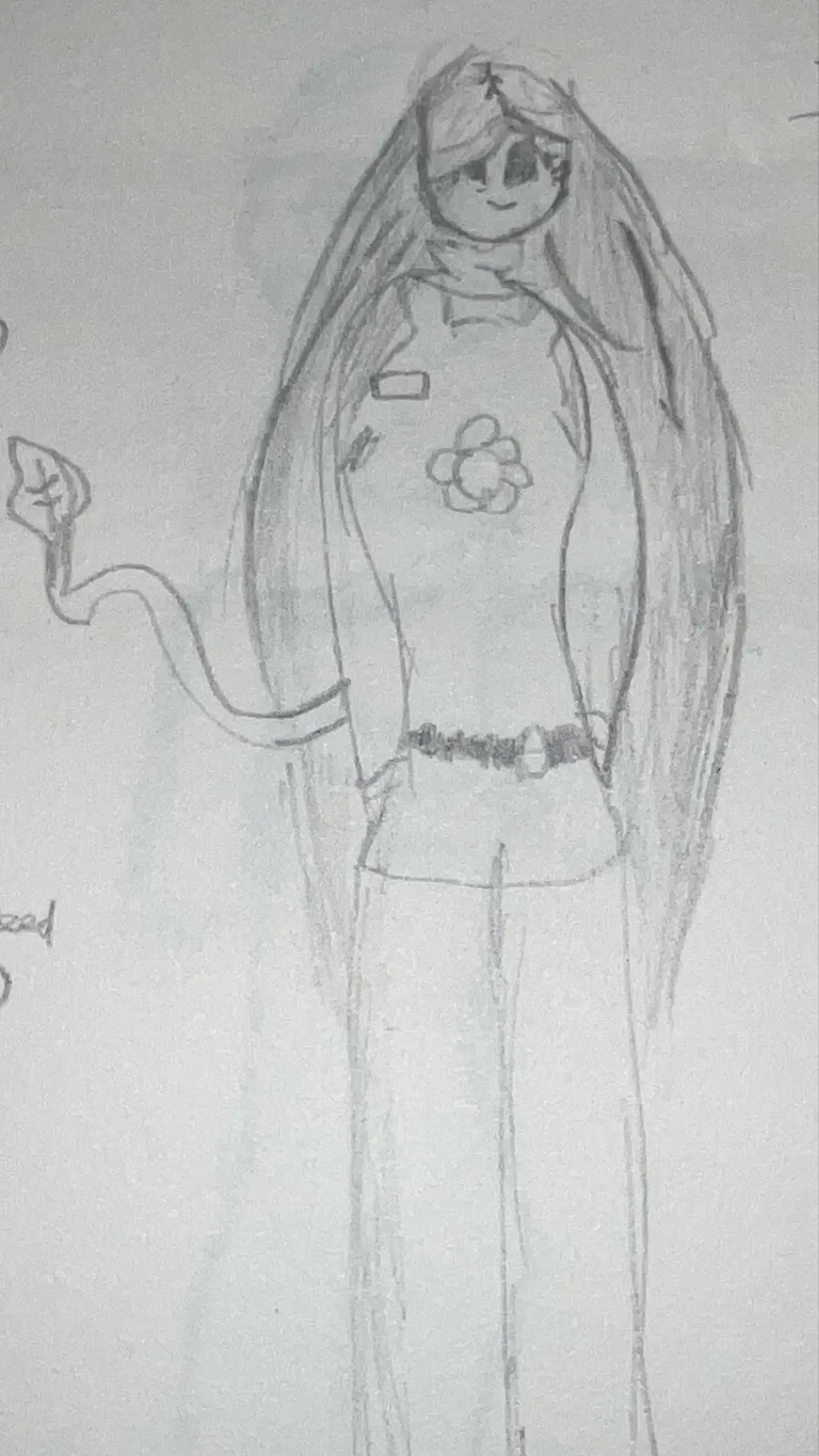 ai character: Violet background