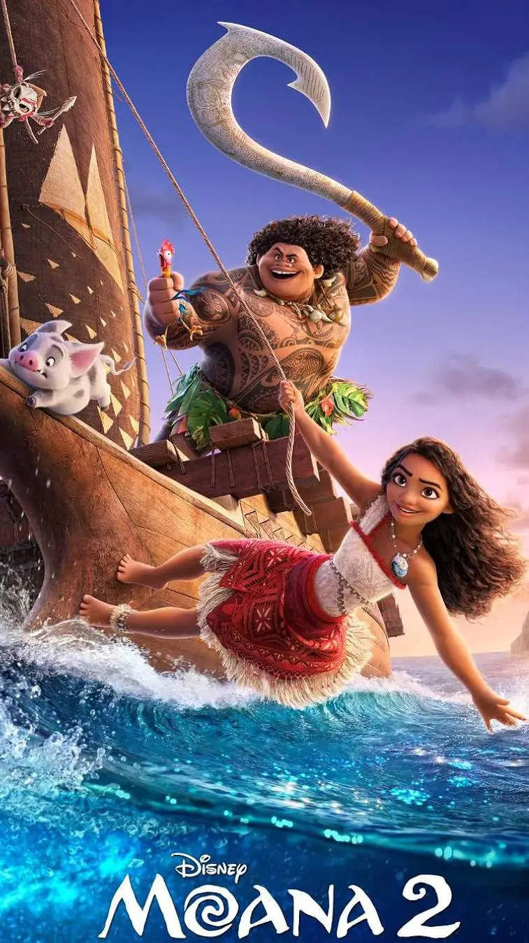 ai character: Moana 2 background