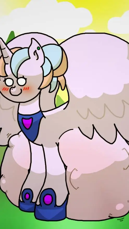 ai character: oc pony belly background