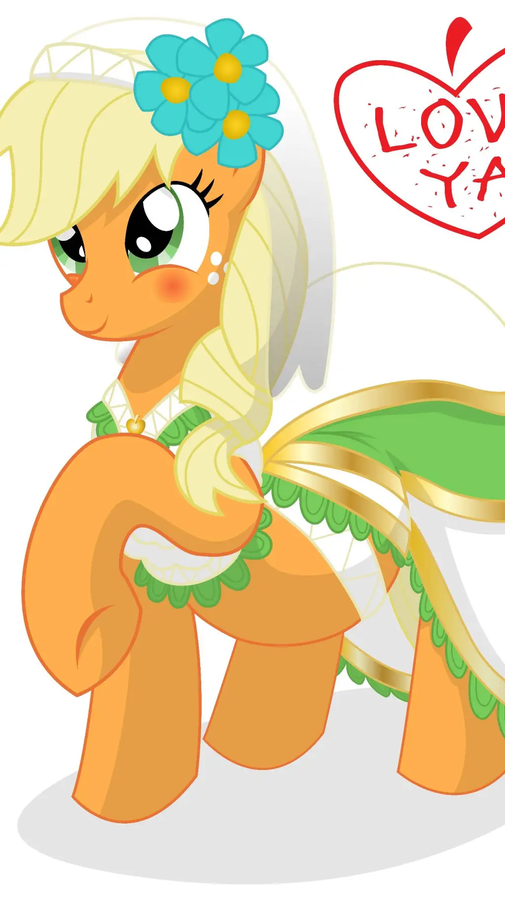 ai character: applejack Belly background