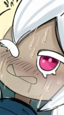 ai character: White lily cookie background