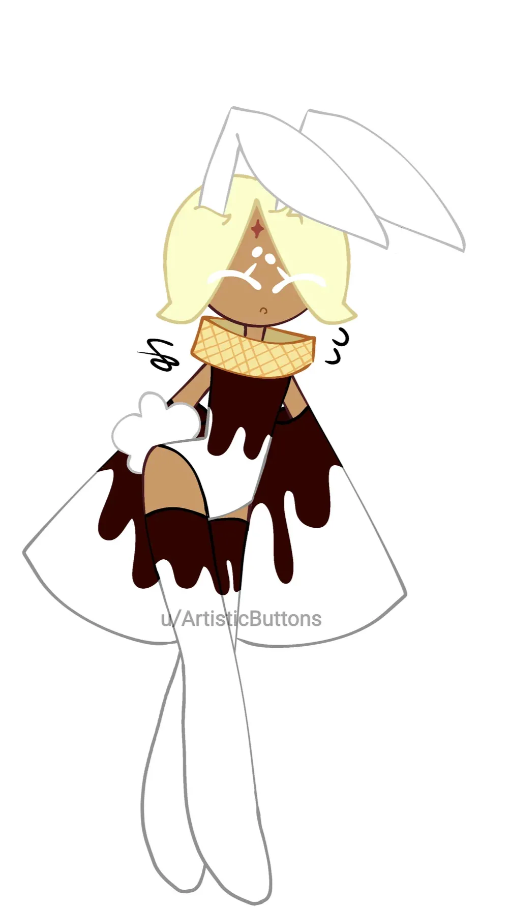 ai character: Bunny pure vanilla background