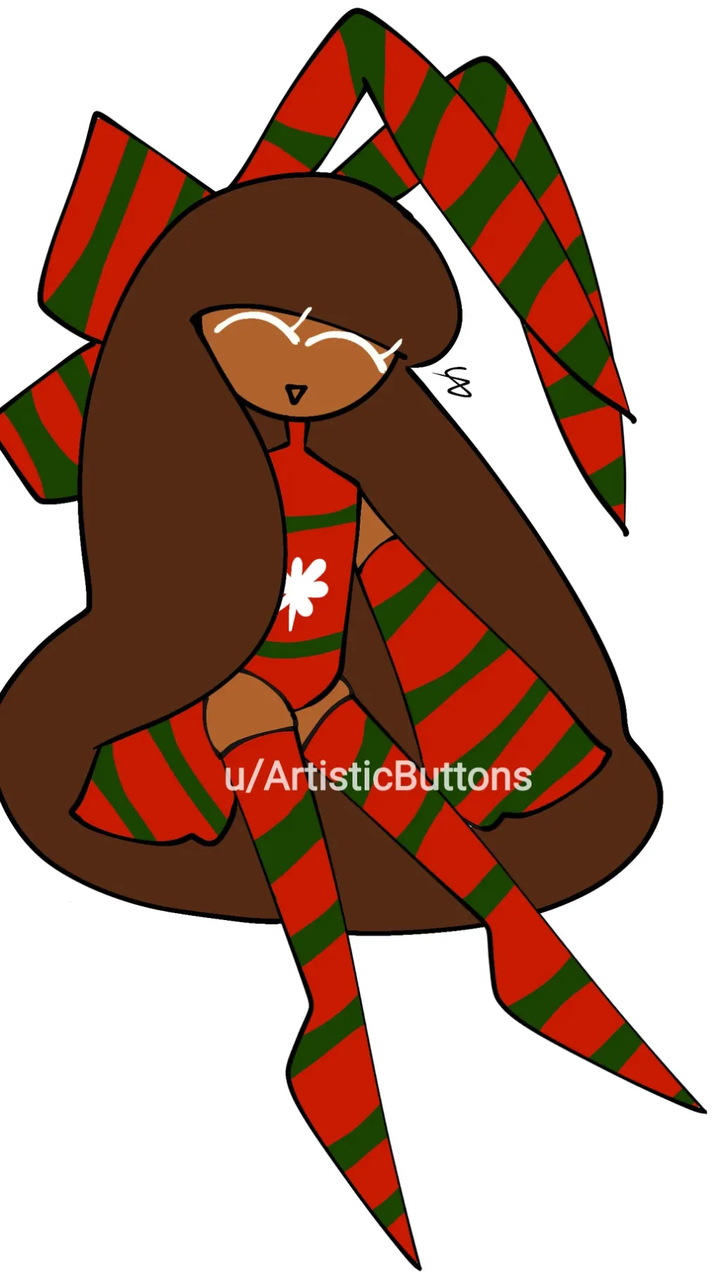 ai character: Bunny Cocoa cookie background