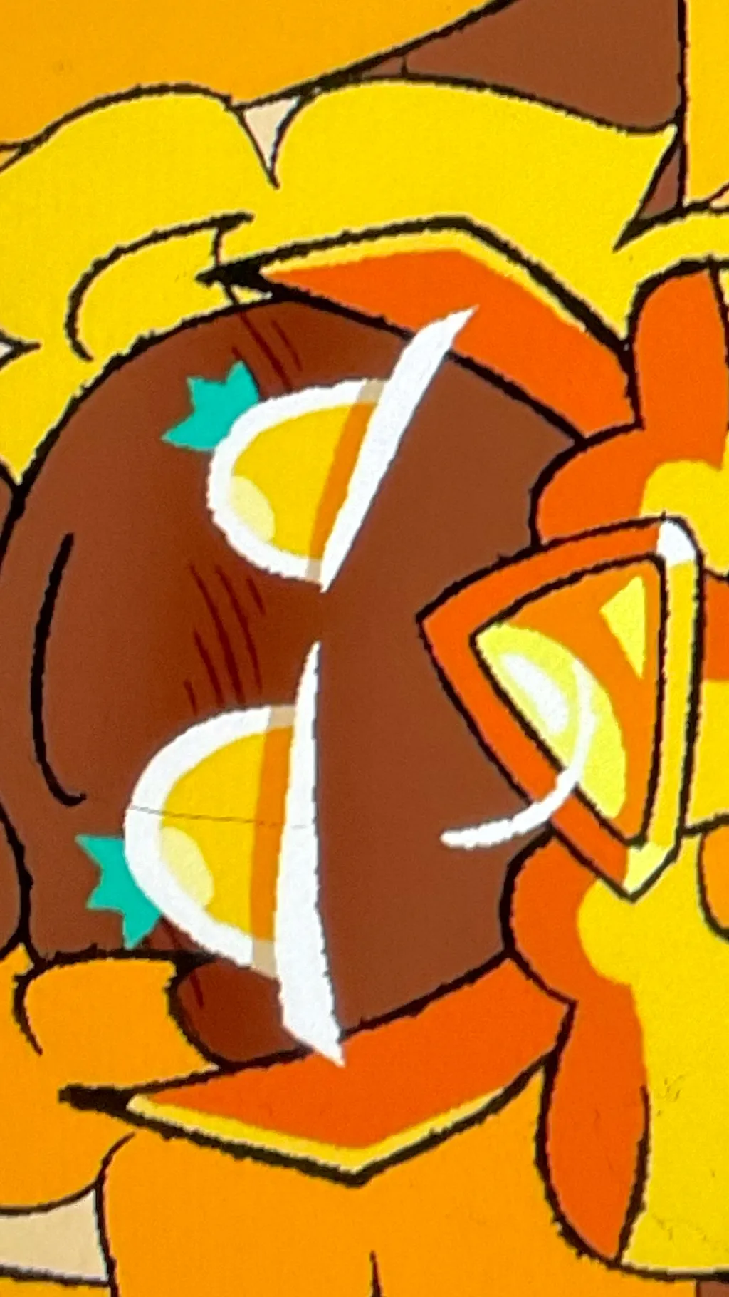 ai character: Golden cheese ￼ background