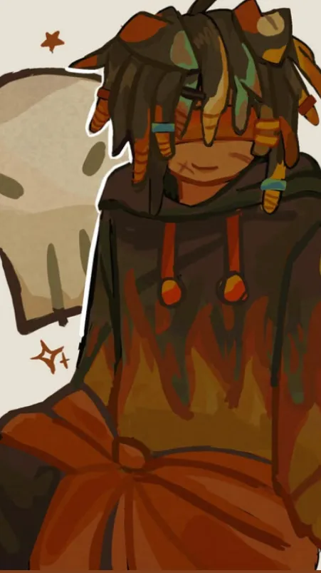 ai character: FlameFrags background