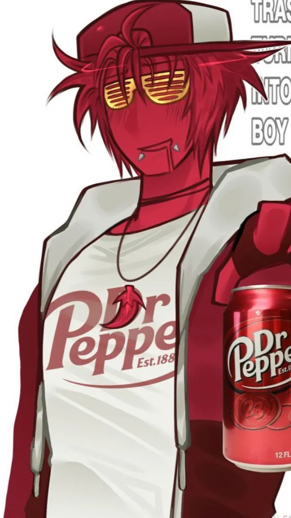 ai character: Dr.pepper  background