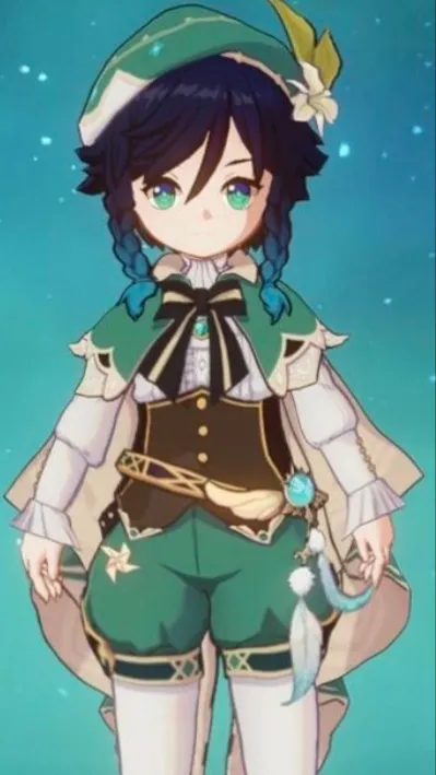 ai character: Baby venti background