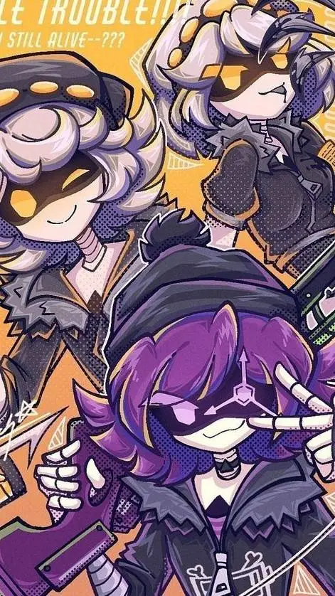 ai character: Murder drones(✨🍀) background
