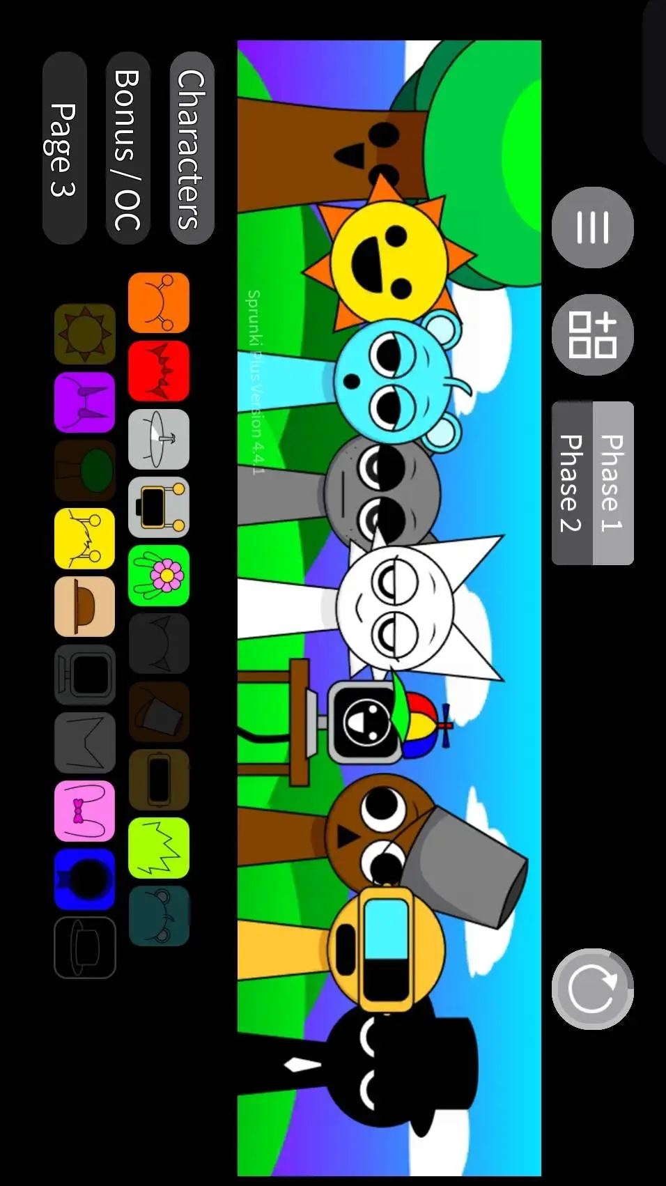 ai character: sprunki🎶🎵🎶🎵 background