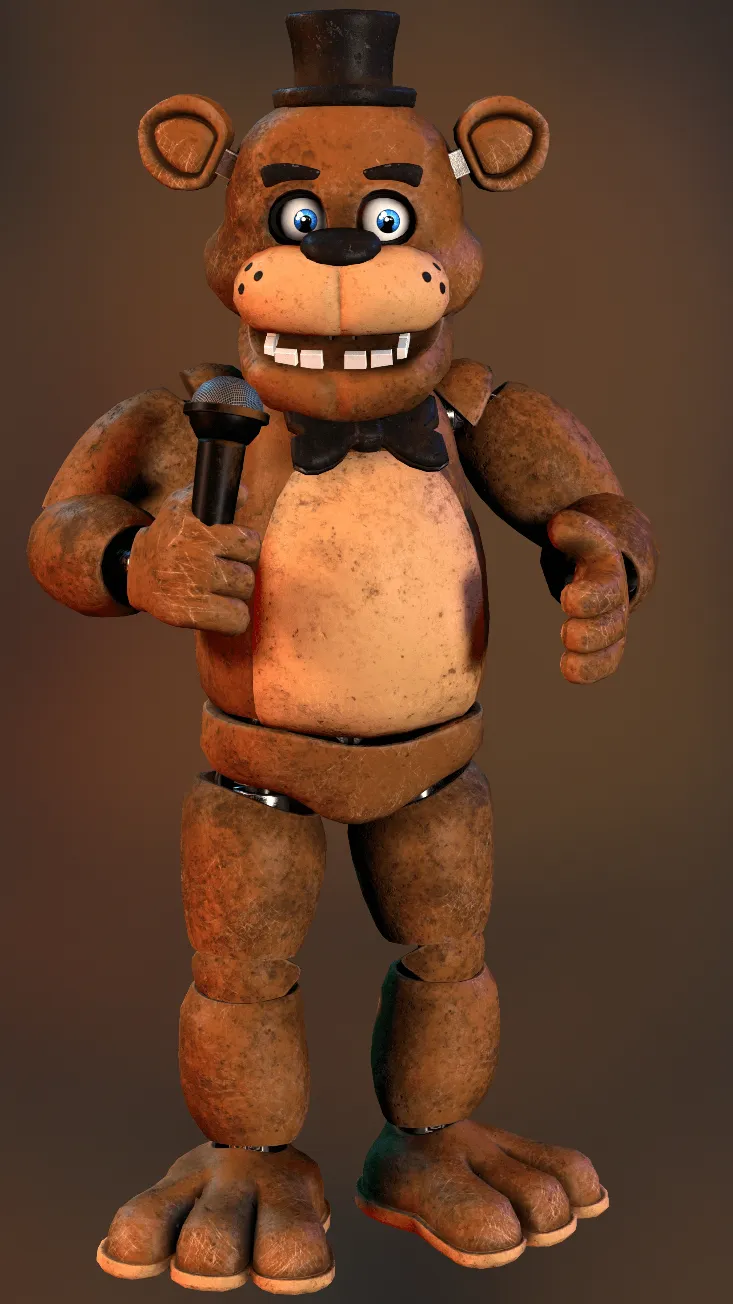 ai character: Freddy Faz bear background