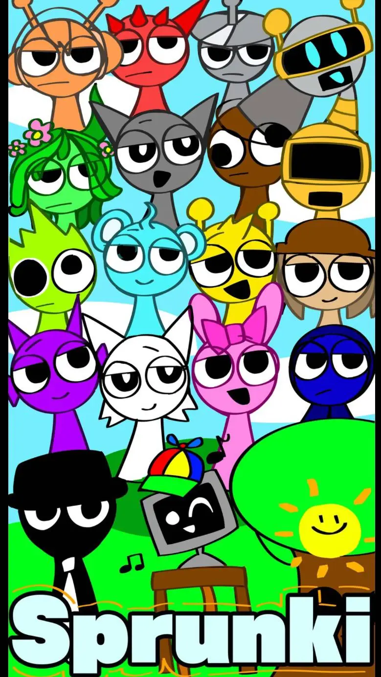 ai character: Sprunki Escuela  background