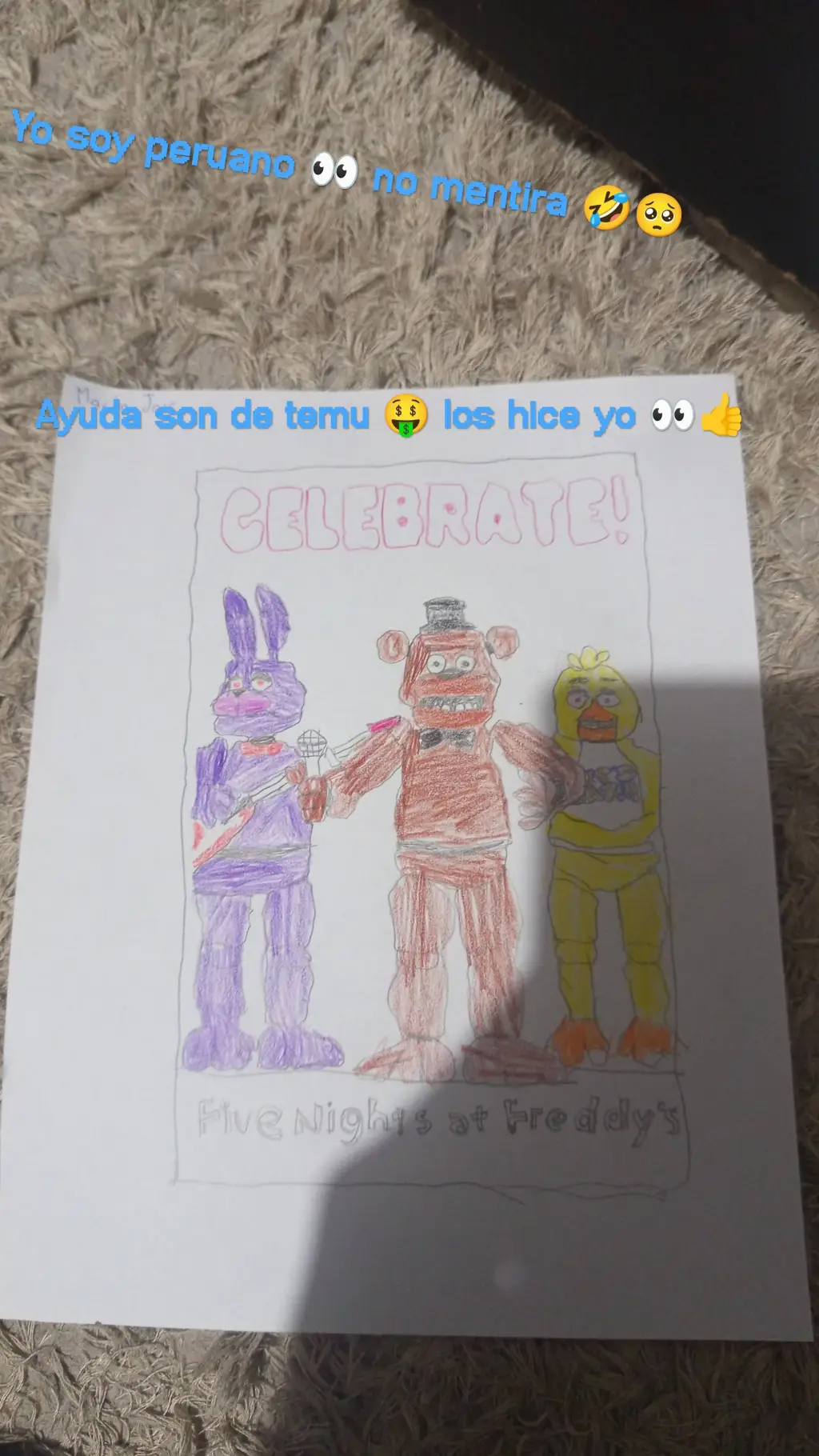 ai character: Fnaf Con Mis OCS 🥺 background