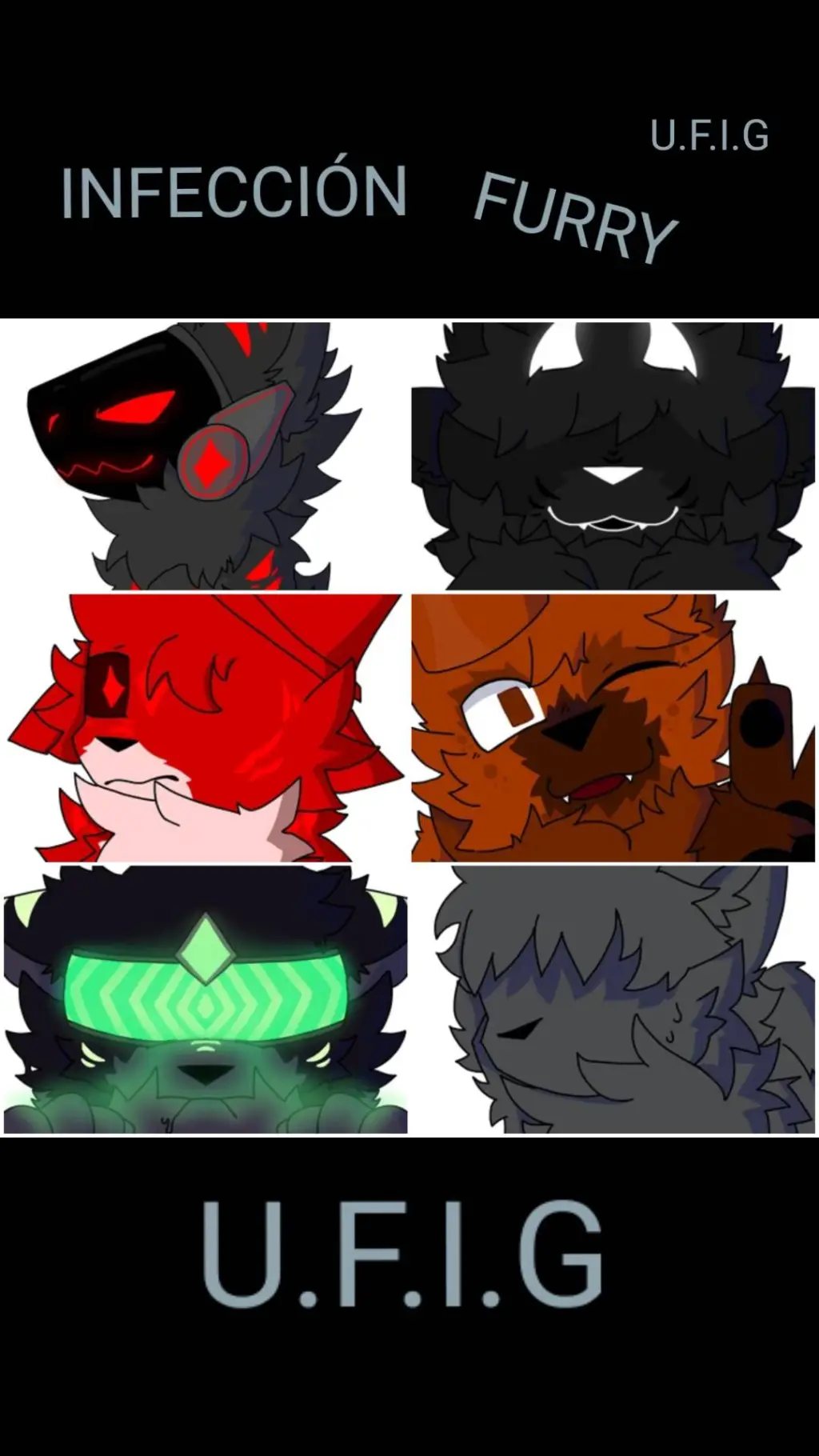 ai character: Infección Furry background
