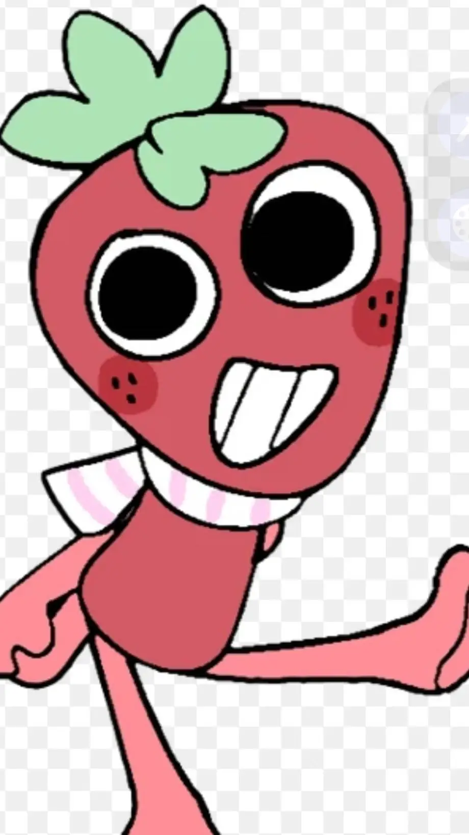 ai character: sprout🍓  background