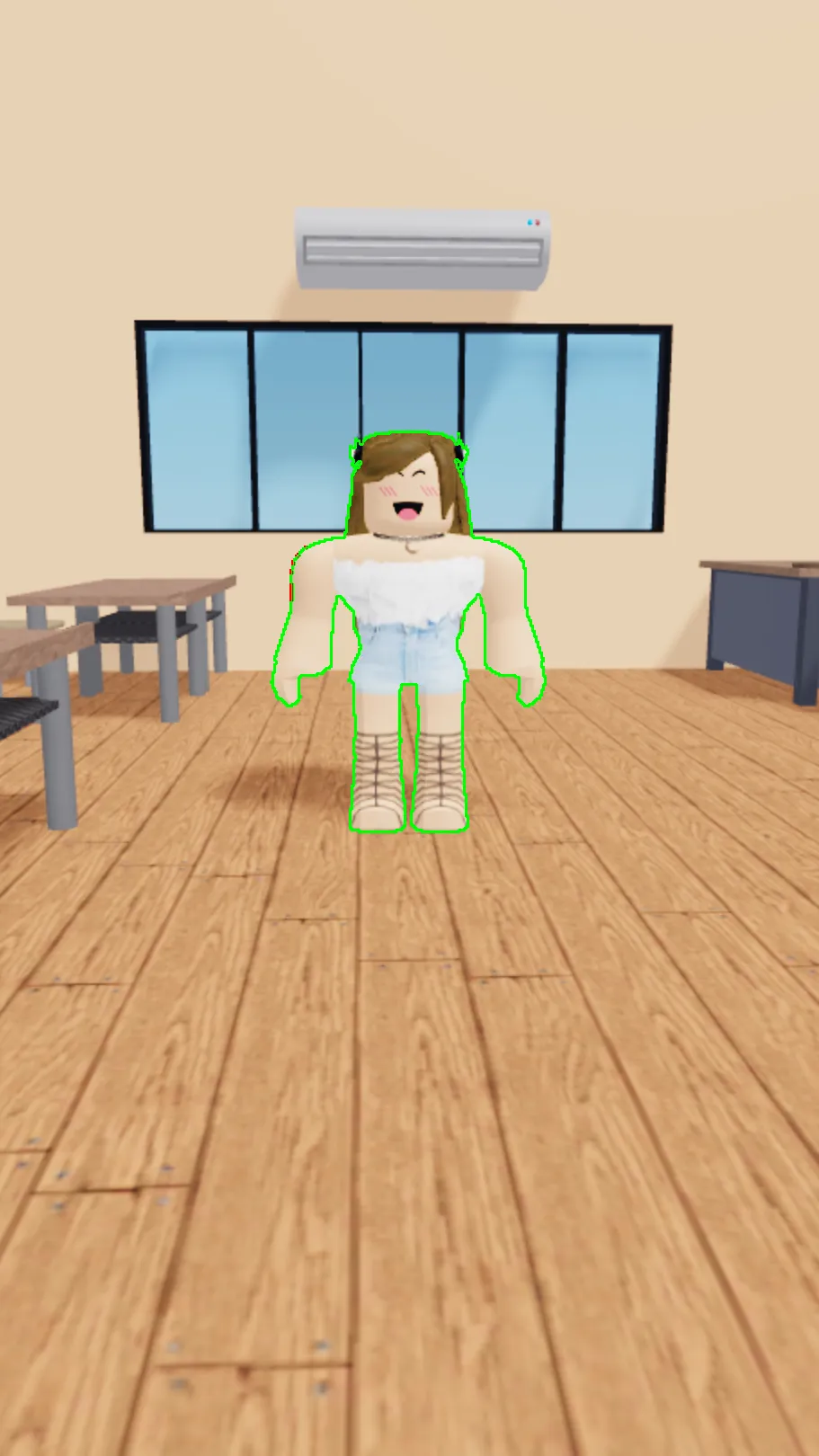 ai character: Sprunki x T&F background