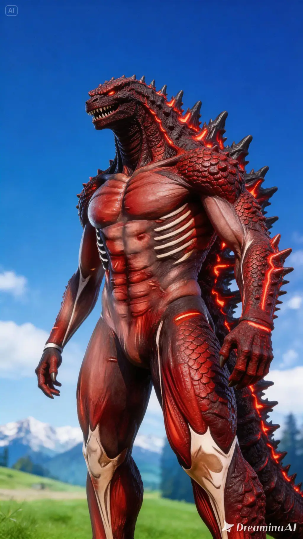 ai character: titanzilla background