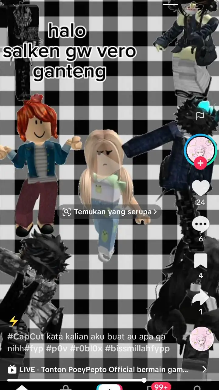 ai character: grup Roblox  background