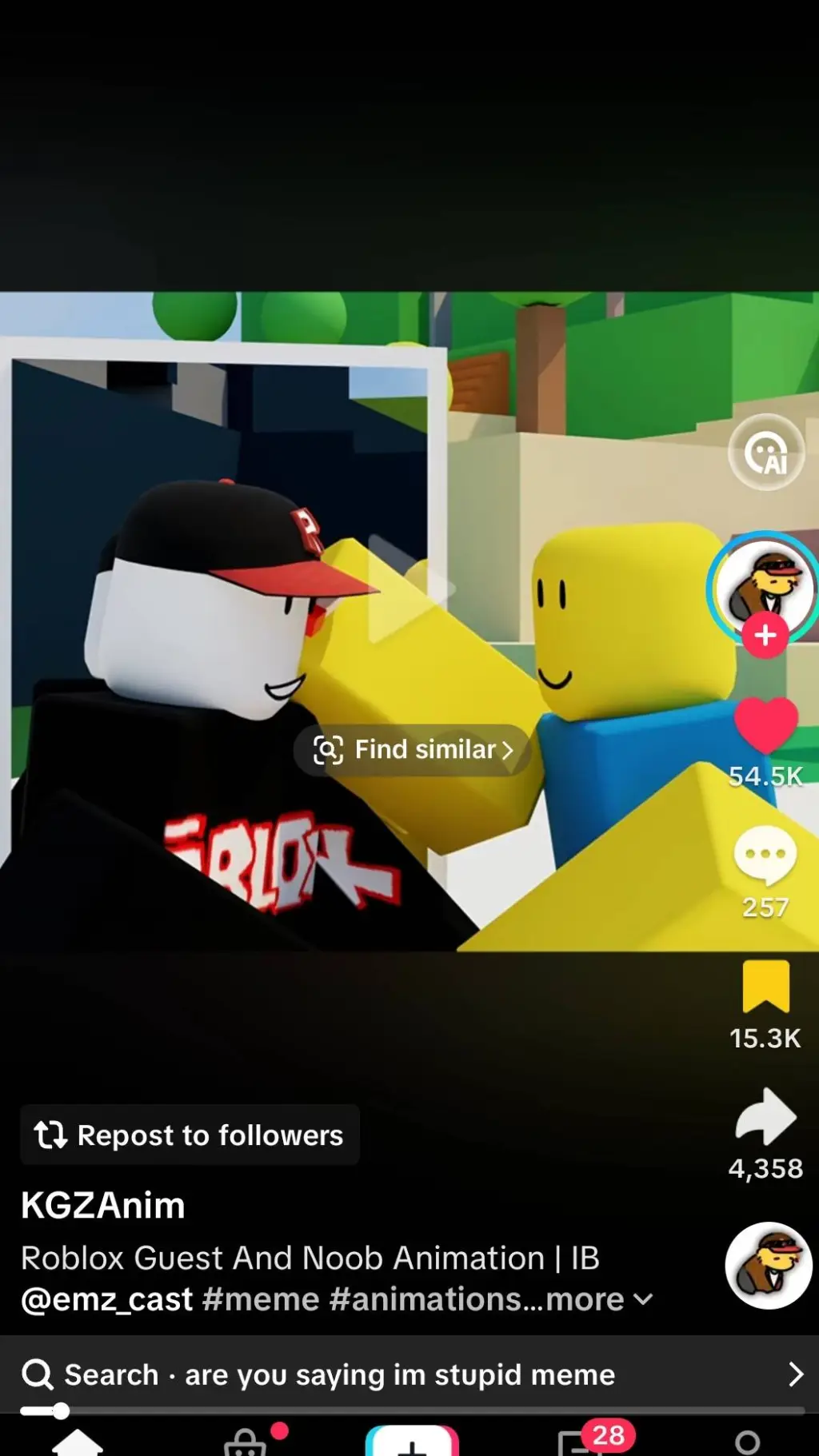 ai character: Guest and Noob!  background